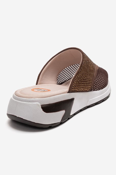 GLEA Mesh Strass Mules Dames - Image 5