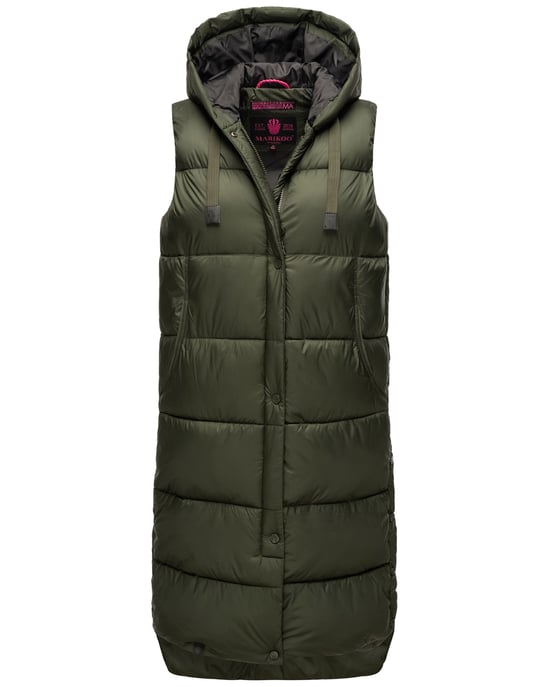 Marikoo Sayorii dames winterbodywarmer – lang, warm & met capuchon - Image 1