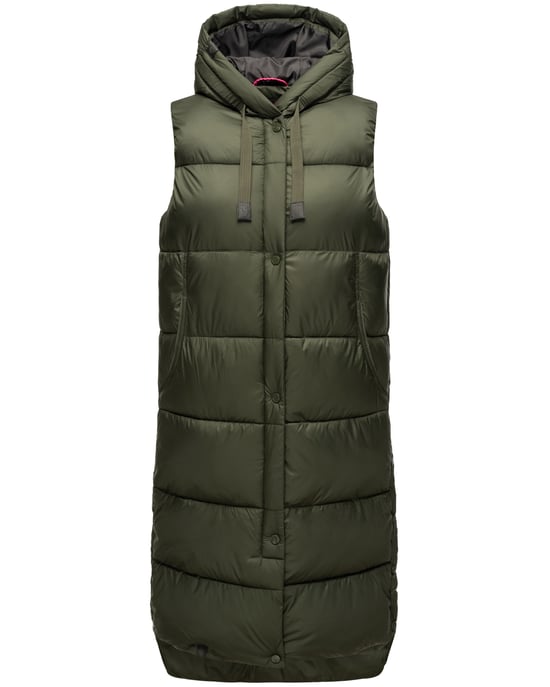Marikoo Sayorii dames winterbodywarmer – lang, warm & met capuchon - Image 2