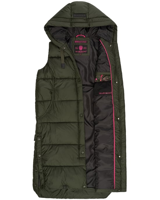 Marikoo Sayorii dames winterbodywarmer – lang, warm & met capuchon - Image 5