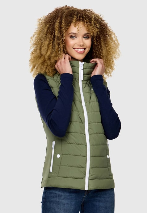 Marikoo Reimii dames bodywarmer – zacht, licht & vrouwelijk model - Image 6