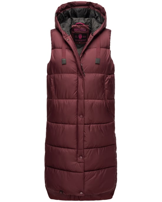 Marikoo Sayorii dames winterbodywarmer – lang, warm & met capuchon - Image 1