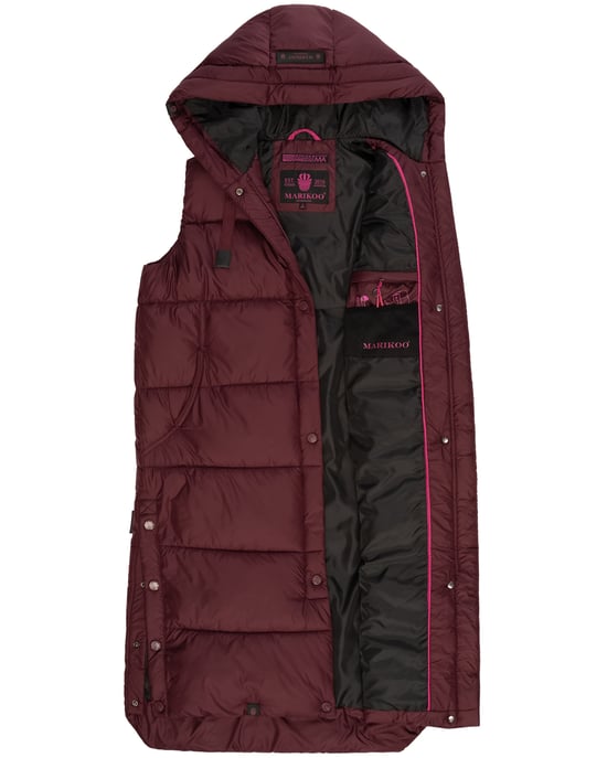 Marikoo Sayorii dames winterbodywarmer – lang, warm & met capuchon - Image 5