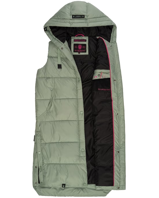 Marikoo Sayorii dames winterbodywarmer – lang, warm & met capuchon - Image 5