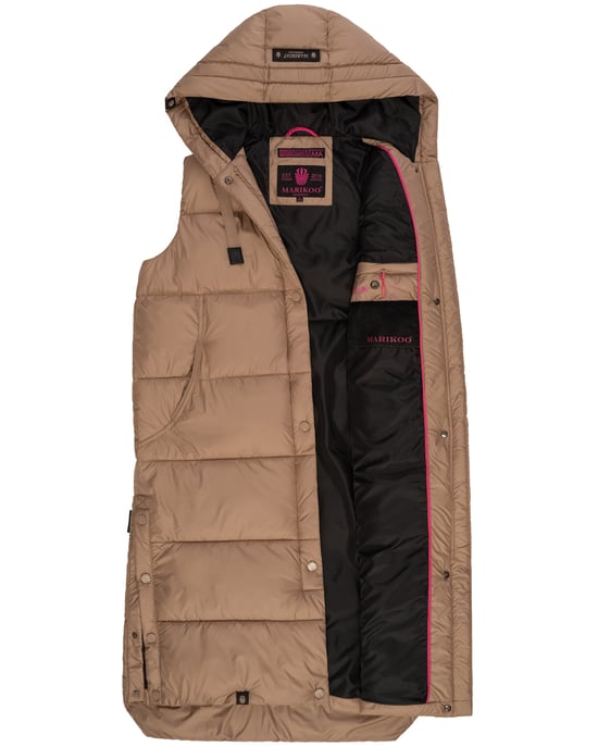 Marikoo Sayorii dames winterbodywarmer – lang, warm & met capuchon - Image 5