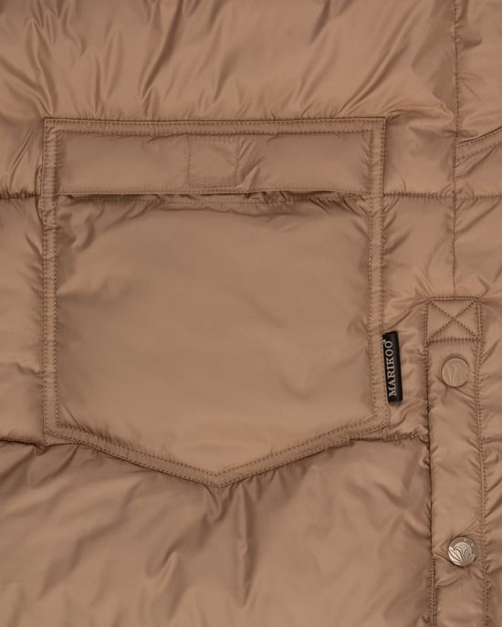 Marikoo Sayorii dames winterbodywarmer – lang, warm & met capuchon - Image 6