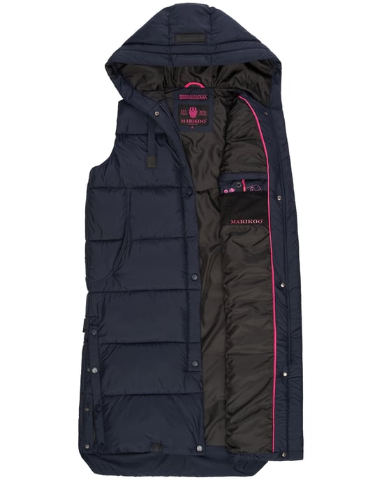 Marikoo Sayorii dames winterbodywarmer – lang, warm & met capuchon - Image 5