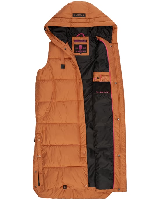 Marikoo Sayorii dames winterbodywarmer – lang, warm & met capuchon - Image 5