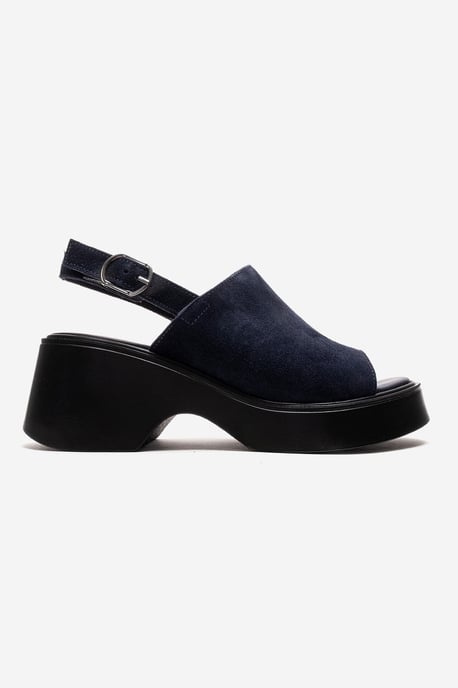 Power Leer Platform Sleehak Sandalen (Women) - Image 4