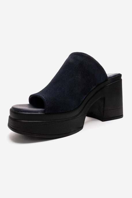 Nola Leer Platform Mules (Women) - Image 6