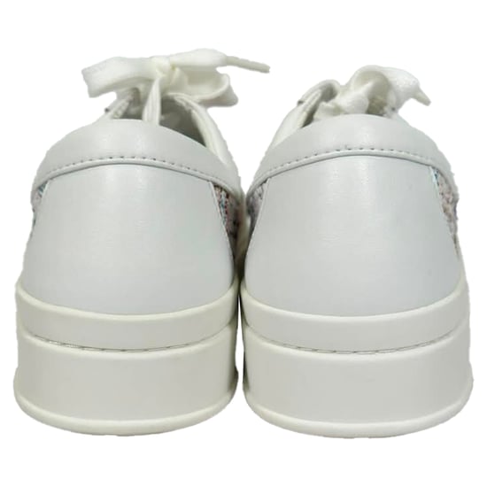 Stuart Weitzman Tweed Accent Sneakers in Multicolor Leer - Image 2