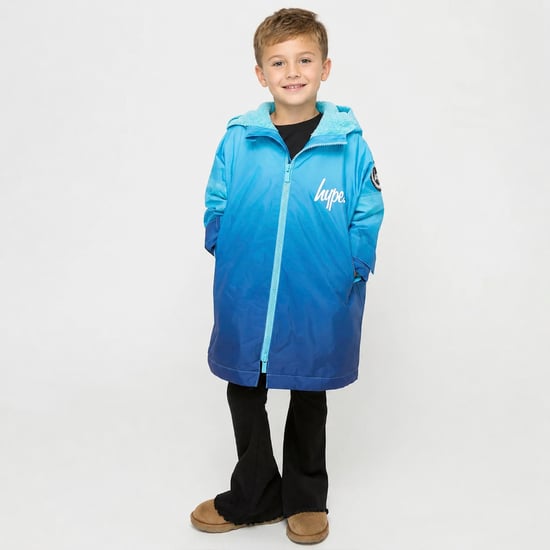 Blauw Vervagende Jongens Droge Robe Jack Warme Verander Zwem Buitenkleed - Image 4
