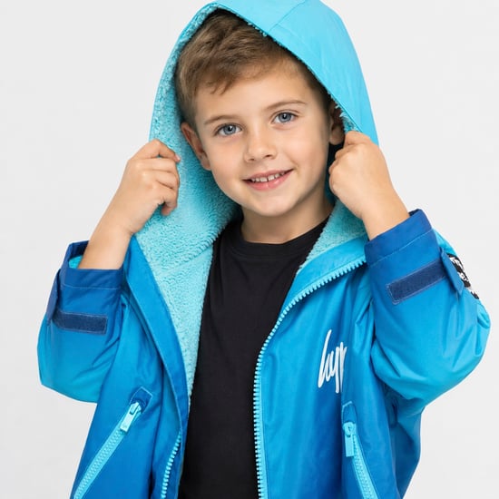 Blauw Vervagende Jongens Droge Robe Jack Warme Verander Zwem Buitenkleed - Image 5