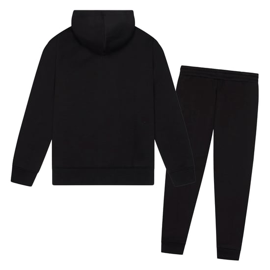 Meisjes Trainingspak Kinderen Zwarte Hoodie en Joggingbroek Casual Lounge Set - Image 2