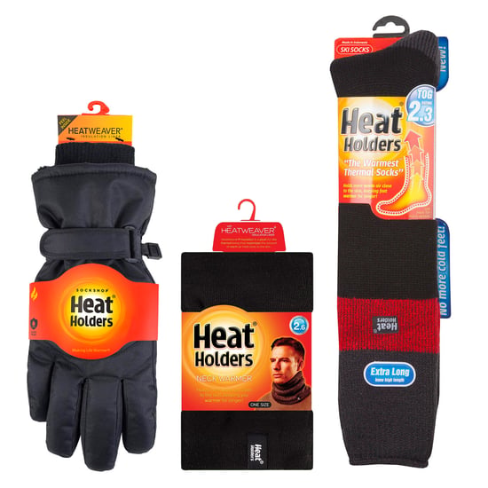 Heren Ski Set Nekwarmer Handschoenen & Thermische Skisokken Winterkleding - Image 2