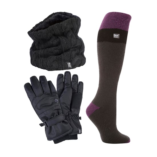 Dames Ski Set Nekwarmer Handschoenen & Thermische Skisokken Winterkleding - Image 1