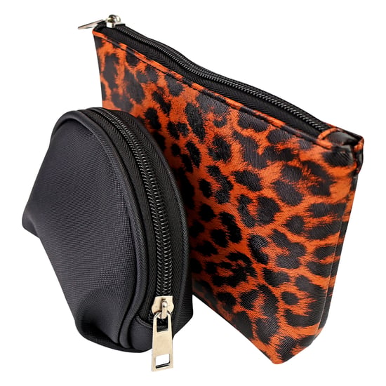 3-delige Dames Cosmeticazak Set Leopardenprint Makeup Toilettas Reiskoffers - Image 4