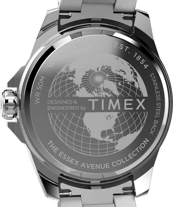 Timex Essex Heren Horloge Zilverkleurig TW2W79500 - Image 3