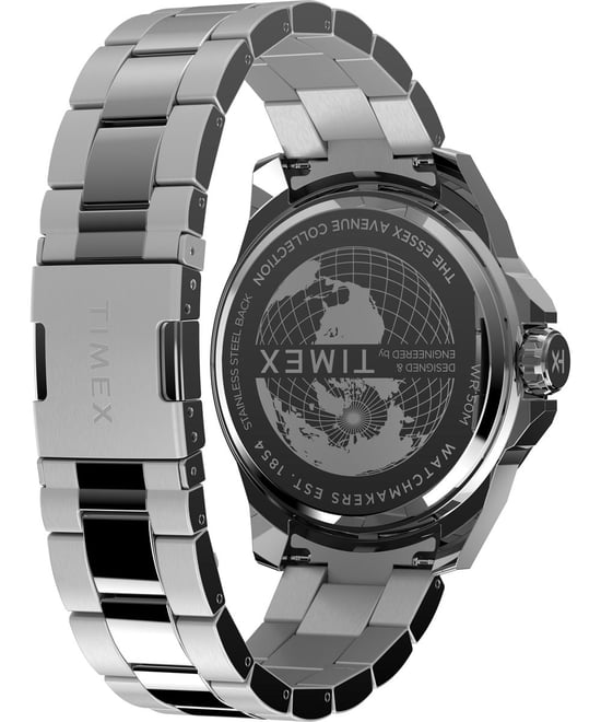 Timex Essex Heren Horloge Zilverkleurig TW2W79500 - Image 4