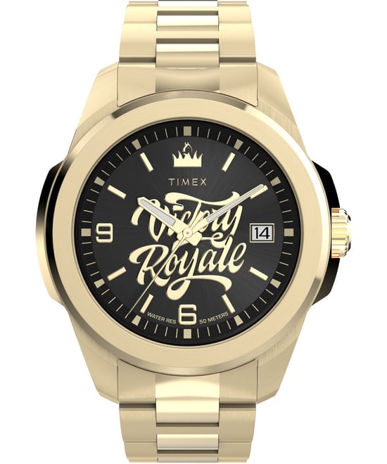 Timex X Fortnite Essex Heren Horloge Goudkleurig TW2Y47200 - Image 1