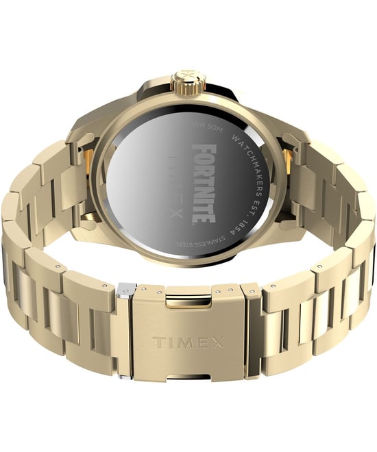 Timex X Fortnite Essex Heren Horloge Goudkleurig TW2Y47200 - Image 4
