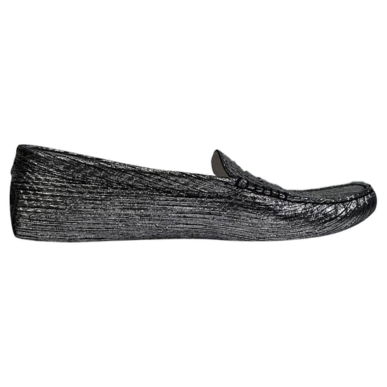 Tod's Metallic Accent Instapschoenen in Zilveren Leer - Image 1