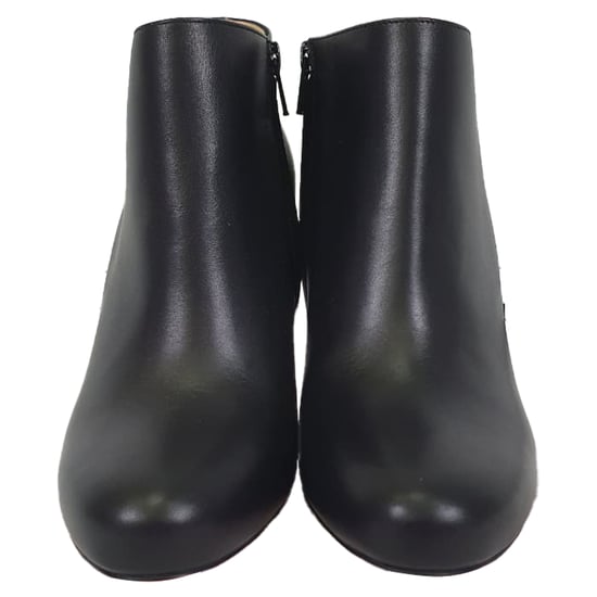 Christian Louboutin Belle 85 Enkellaarsjes in Zwart Kalfskinnen Leer - Image 3