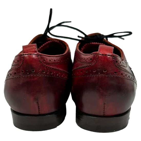 Burberry Veterschoenen van Bordeauxleer - Image 2