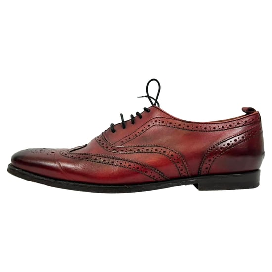 Burberry Veterschoenen van Bordeauxleer - Image 3