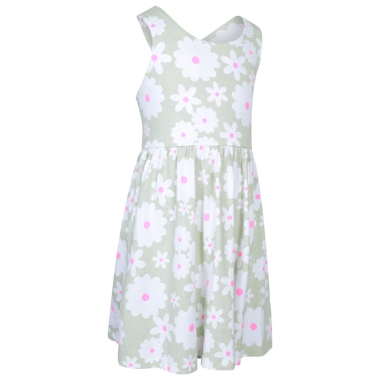 Mountain Warehouse Meisjes Lana Bloemen Cross Back Jurk (Lichtgroen) - Image 3