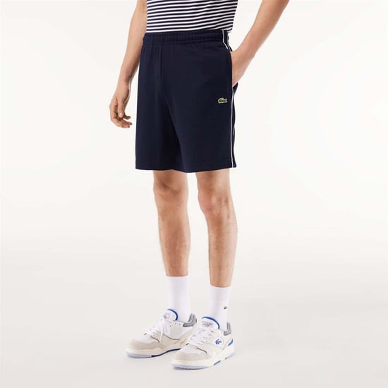 Lacoste Heren Paris Interlock Regular Korte Broek (Blauw/Wit) - Image 1