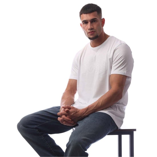 Boss Heren Teebo T-Shirt (Wit) - Image 3