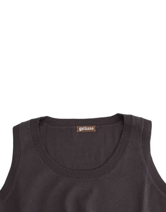 John Galliano Bruin gebreid tanktop - Image 6