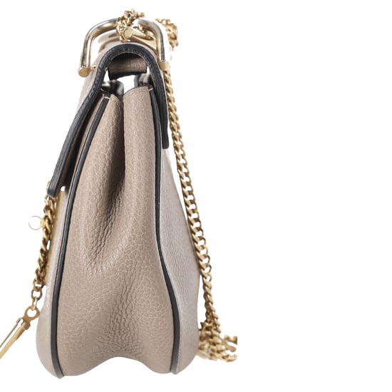 Chloé Pebbled Small Drew tas in beige leer - Image 2