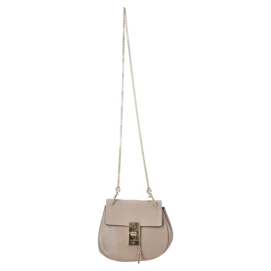 Chloé Pebbled Small Drew tas in beige leer - Image 6
