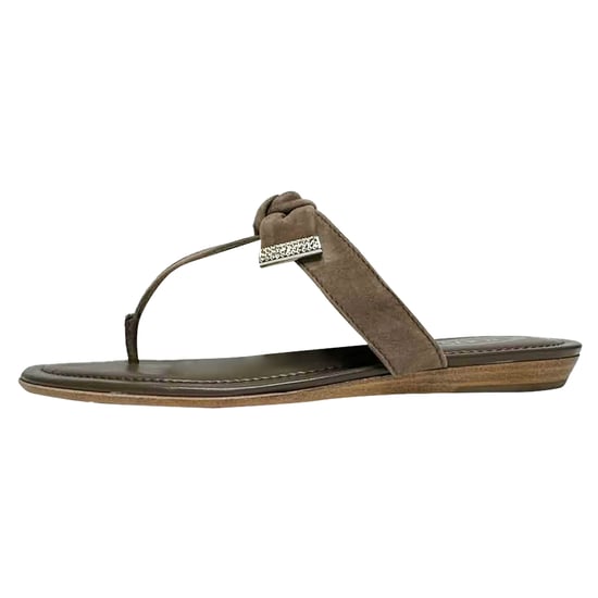 Tod's teenslippers met strikaccent in bruin suède - Image 5