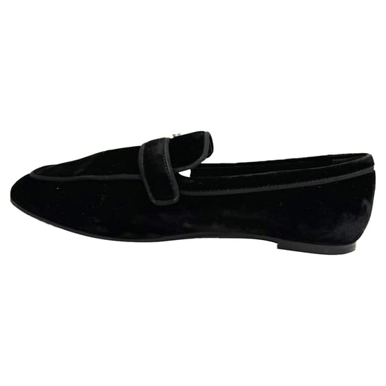 Tod's loafers met kristallen versiering in zwart fluweel - Image 4