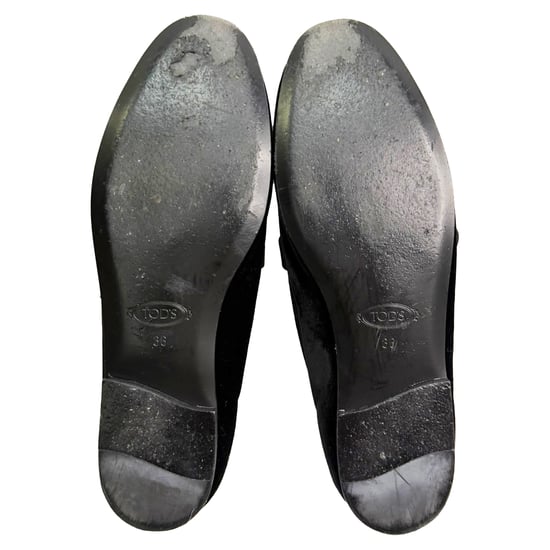 Tod's loafers met kristallen versiering in zwart fluweel - Image 6