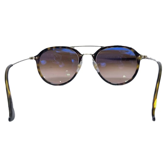 Ray Ban RB4253 pilotenzonnebril met dubbele brug in bruin acetaat. - Image 3