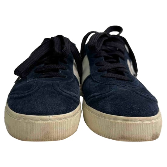 Valentino Garavani Flycrew lage sneakers in marineblauw suède - Image 2