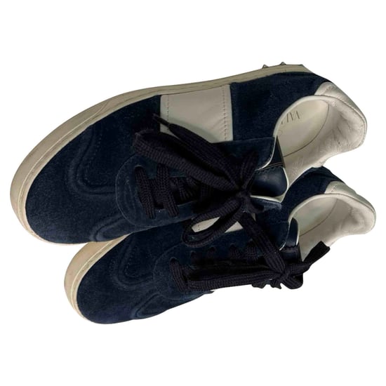 Valentino Garavani Flycrew lage sneakers in marineblauw suède - Image 5