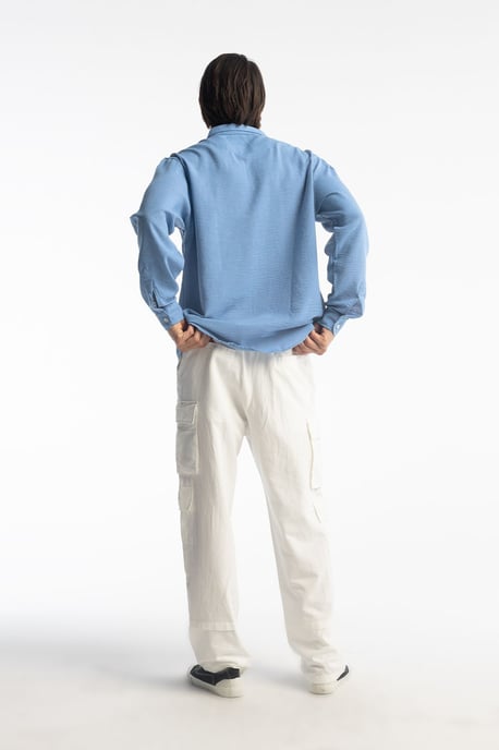 Oversized Knopenoverhemd met Lange Mouwen - Image 3