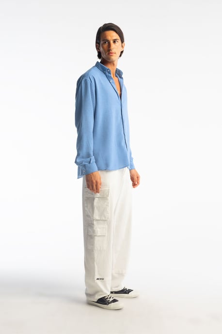 Oversized Knopenoverhemd met Lange Mouwen - Image 4