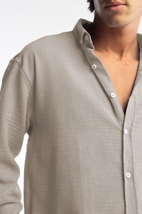 Overmaatse Knopenovershirt met Lange Mouwen - Image 3