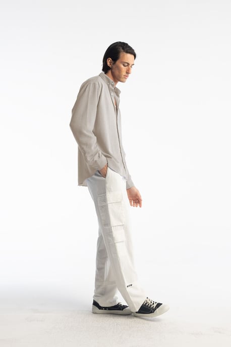 Overmaatse Knopenovershirt met Lange Mouwen - Image 4