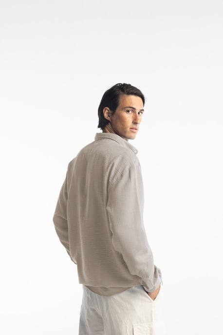 Overmaatse Knopenovershirt met Lange Mouwen - Image 6