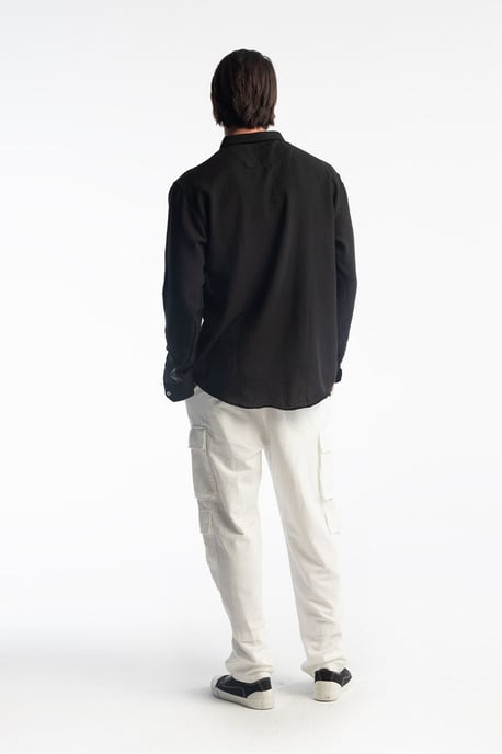 Overmaatse Knopenblouse met Lange Mouwen - Image 4