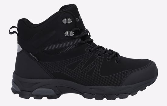 Hi-Tec Jackdaw Mid WP Heren Wandelschoenen Van Polyester In Zwart/Koolstofgrijs - Image 1