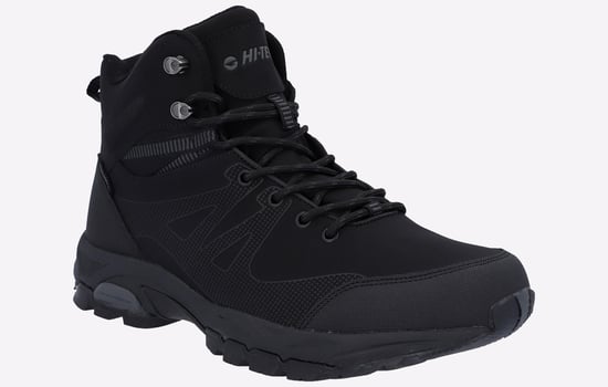 Hi-Tec Jackdaw Mid WP Heren Wandelschoenen Van Polyester In Zwart/Koolstofgrijs - Image 2