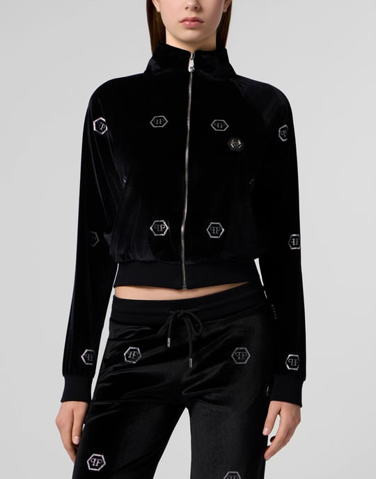 Chenille Tracksuit Jacket Mini Monogram Crystal Monogram - Image 2